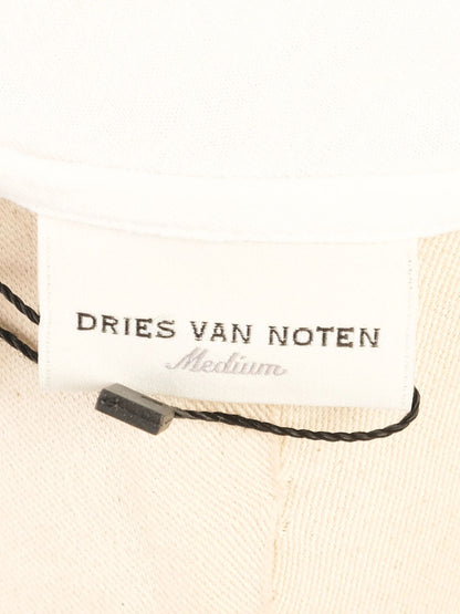 Excellent Dries Van Noten White Sleeveless Blouse Size L
