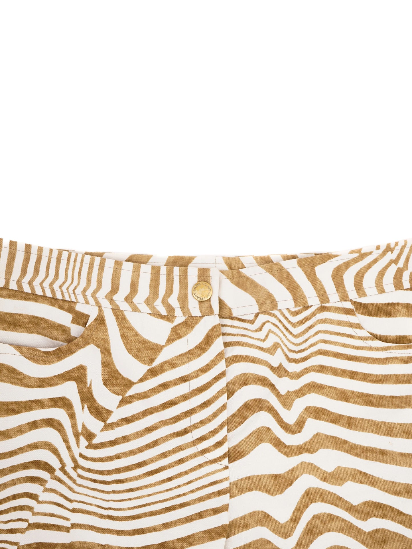 perfect gianfranco ferr� orange striped shirt size m women