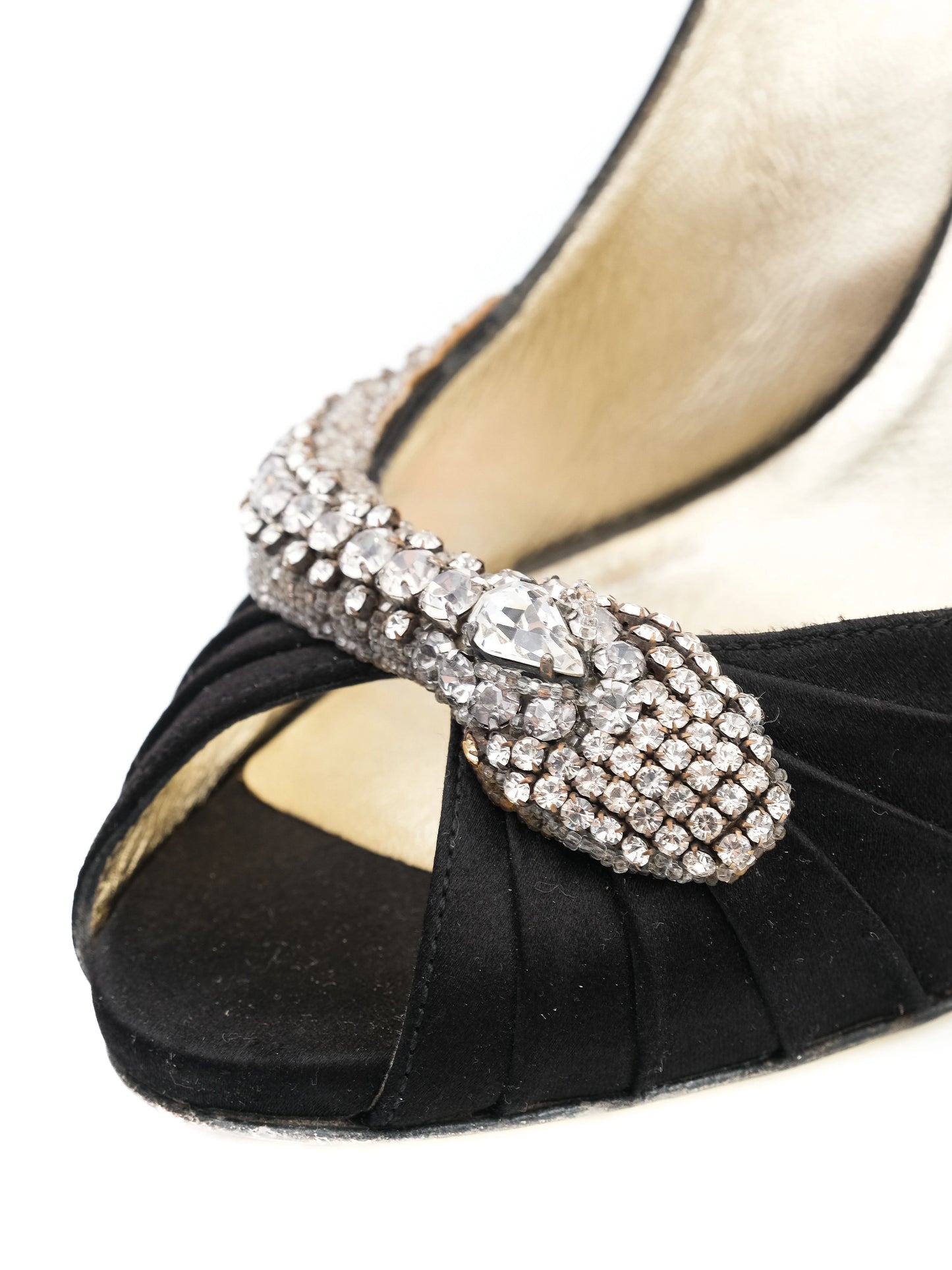 excellent valentino black high-heeled shoe size 40 with embellishments