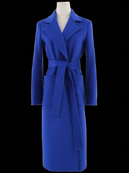 maxco women's blue wool coat xxs perfect condition