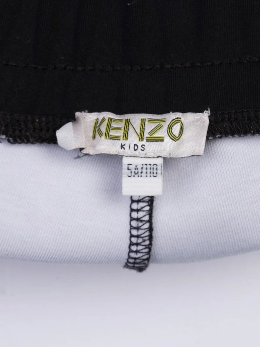 excellent kenzo kids black nylon tracksuit set size 5