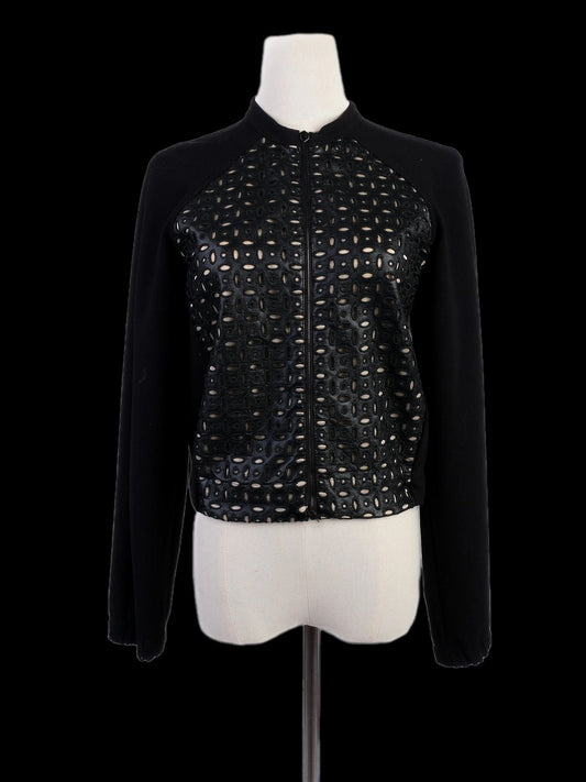 Excellent Pennyblack Black Jacket XS Textured Design Viscose