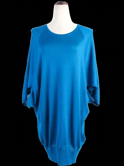 excellent gucci blue wool sweater size s for women