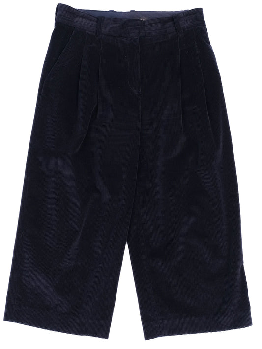Excellent Cos Blue Corduroy Shorts Size M Women Elastane