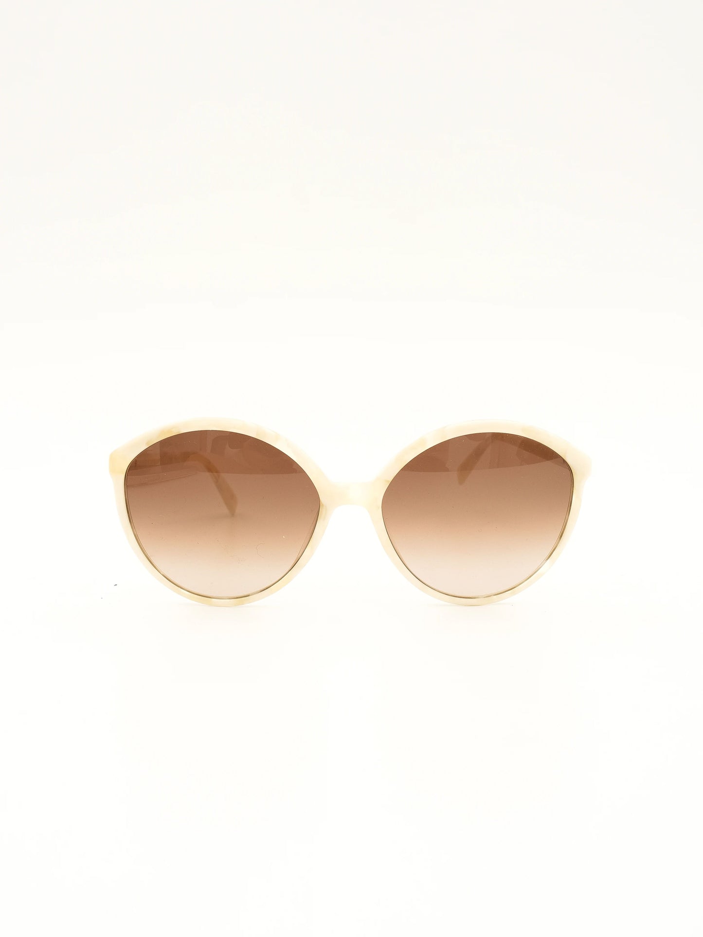 max mara round sunglasses with gradient lenses and case