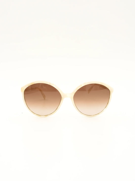 Max Mara Round Sunglasses with Gradient Lenses and Case