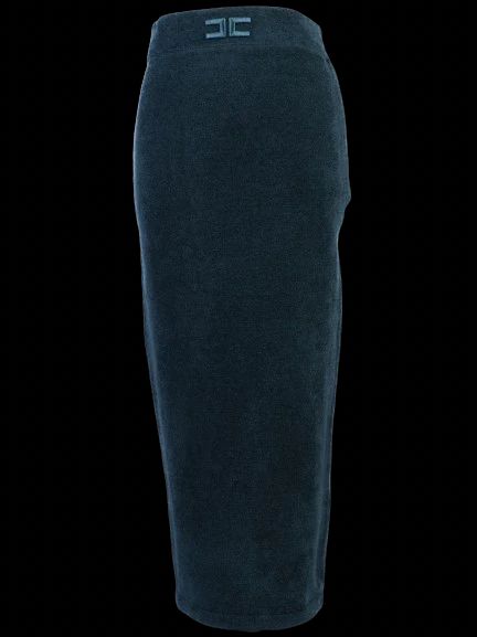 elisabetta franchi green wool skirt size s - excellent condition