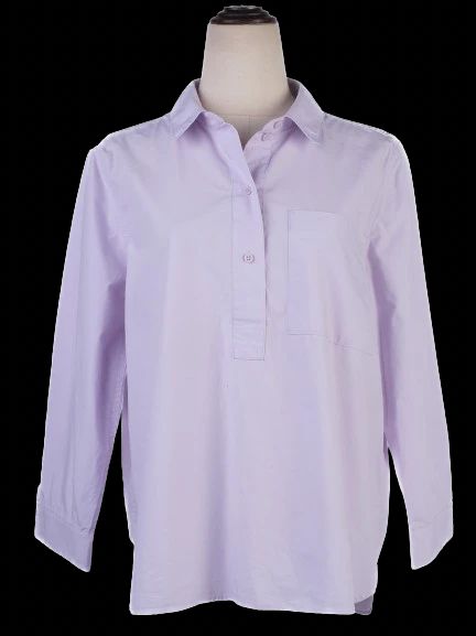 excellent cos pink cotton shirt size m button-up womenõs apparel