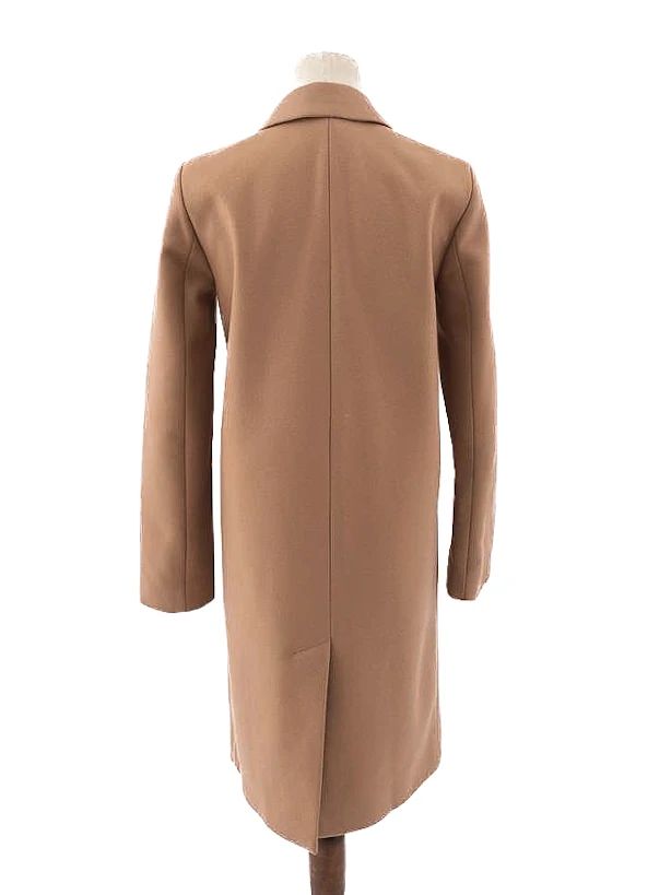 excellent cos orange wool coat size xs with button front