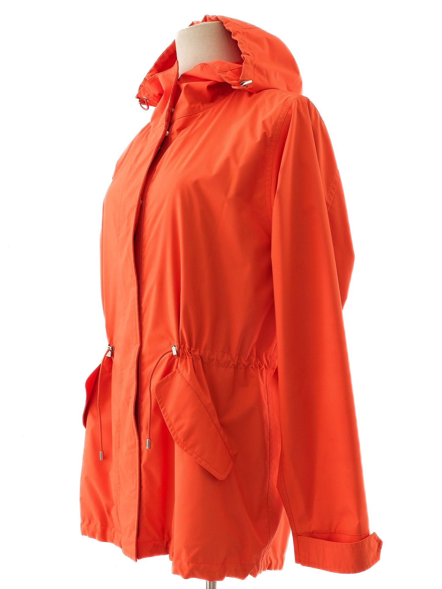 perfect loro piana orange hooded jacket women's xs