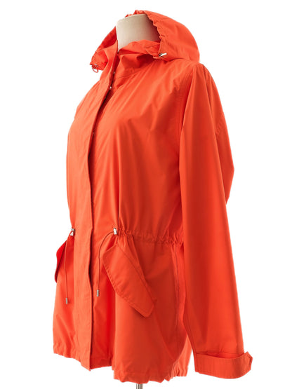 Perfect Loro Piana Orange Hooded Jacket Women's XS