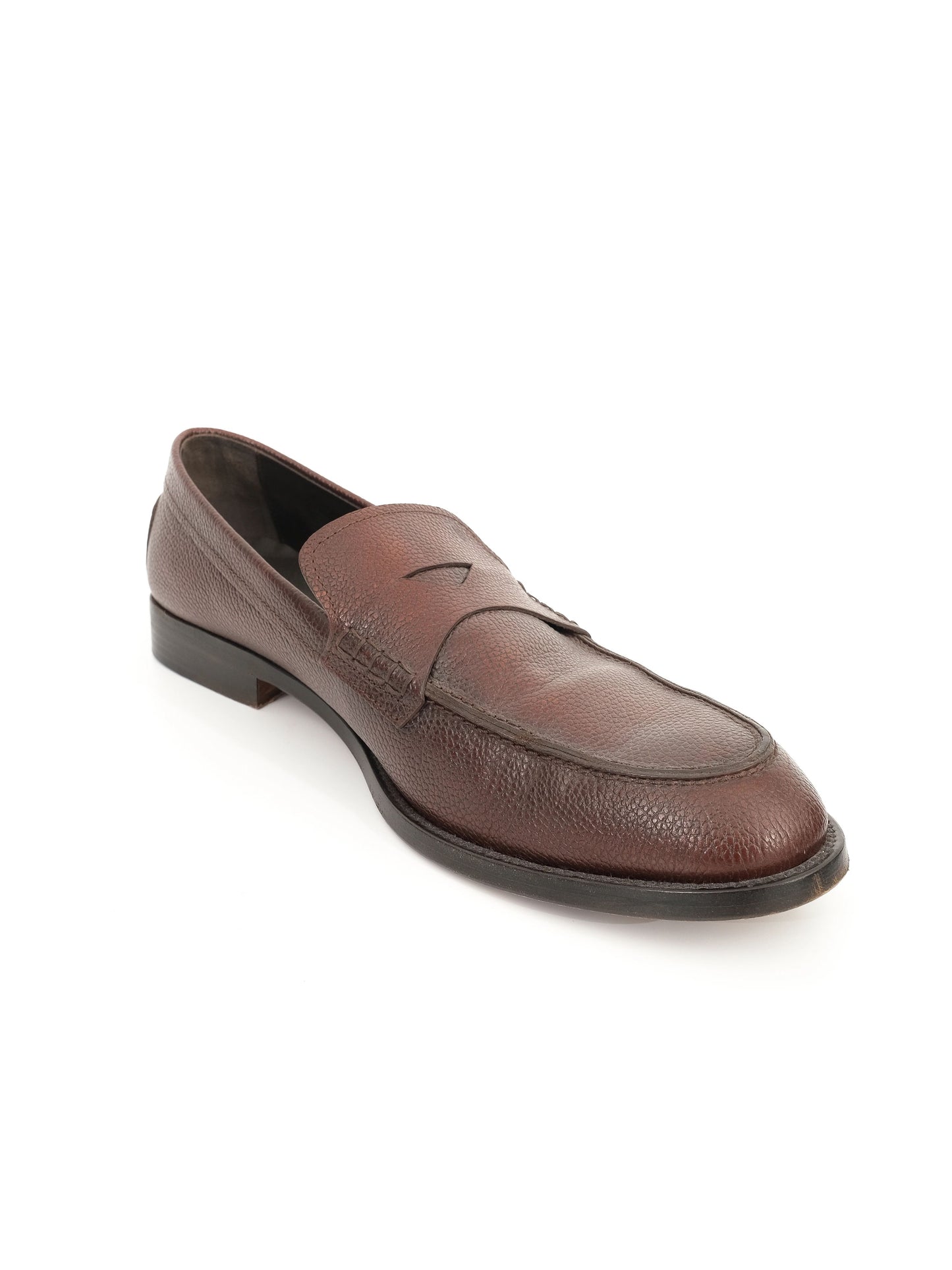 excellent tod's leather loafers in orange size 45 for men