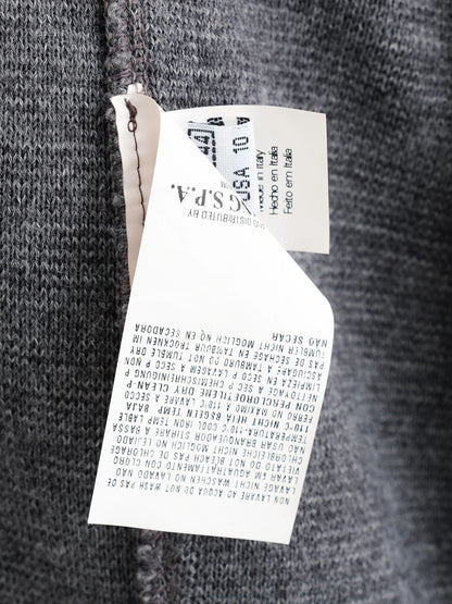 Excellent Class Roberto Cavalli Gray Wool Women's Coat with Decorative Trim