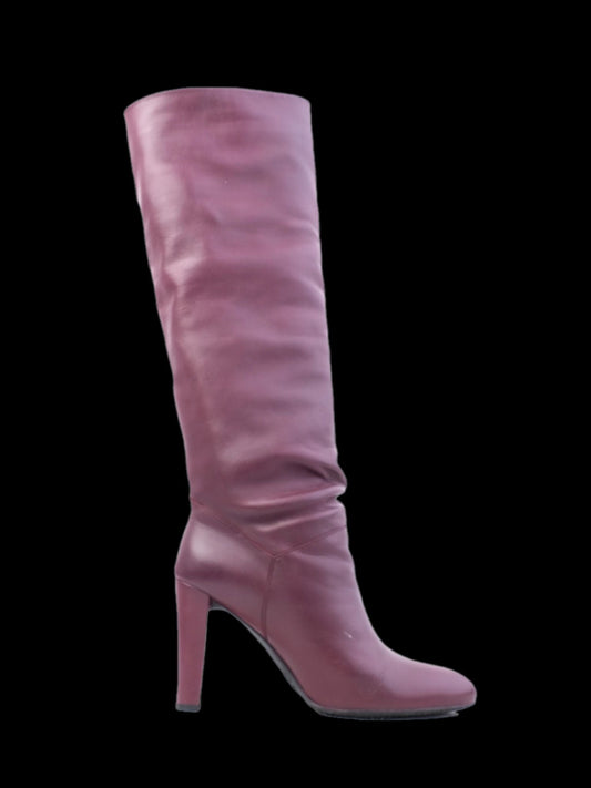 Excellent Stuart Weitzman Red Leather Knee-High Boots Size 38