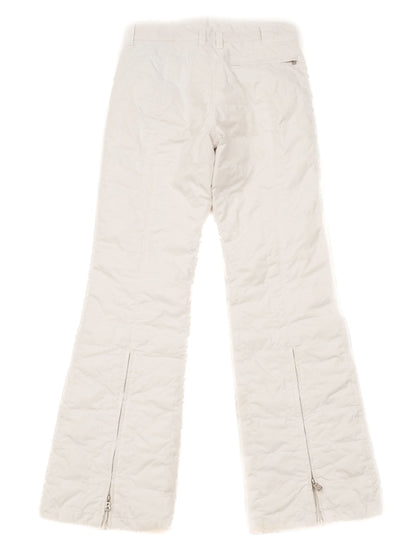 Average Bogner Women's White Pants M with Leopard Print Lining