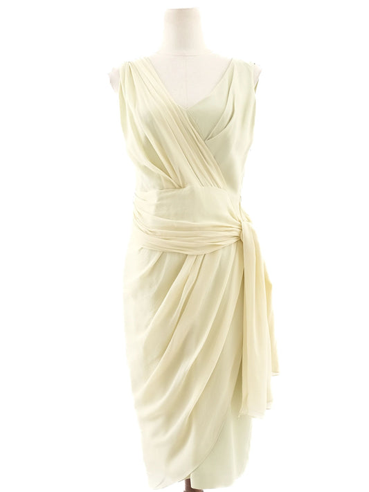 MAX MARA Green Viscose Sleeveless Dress Size XL - Excellent Condition