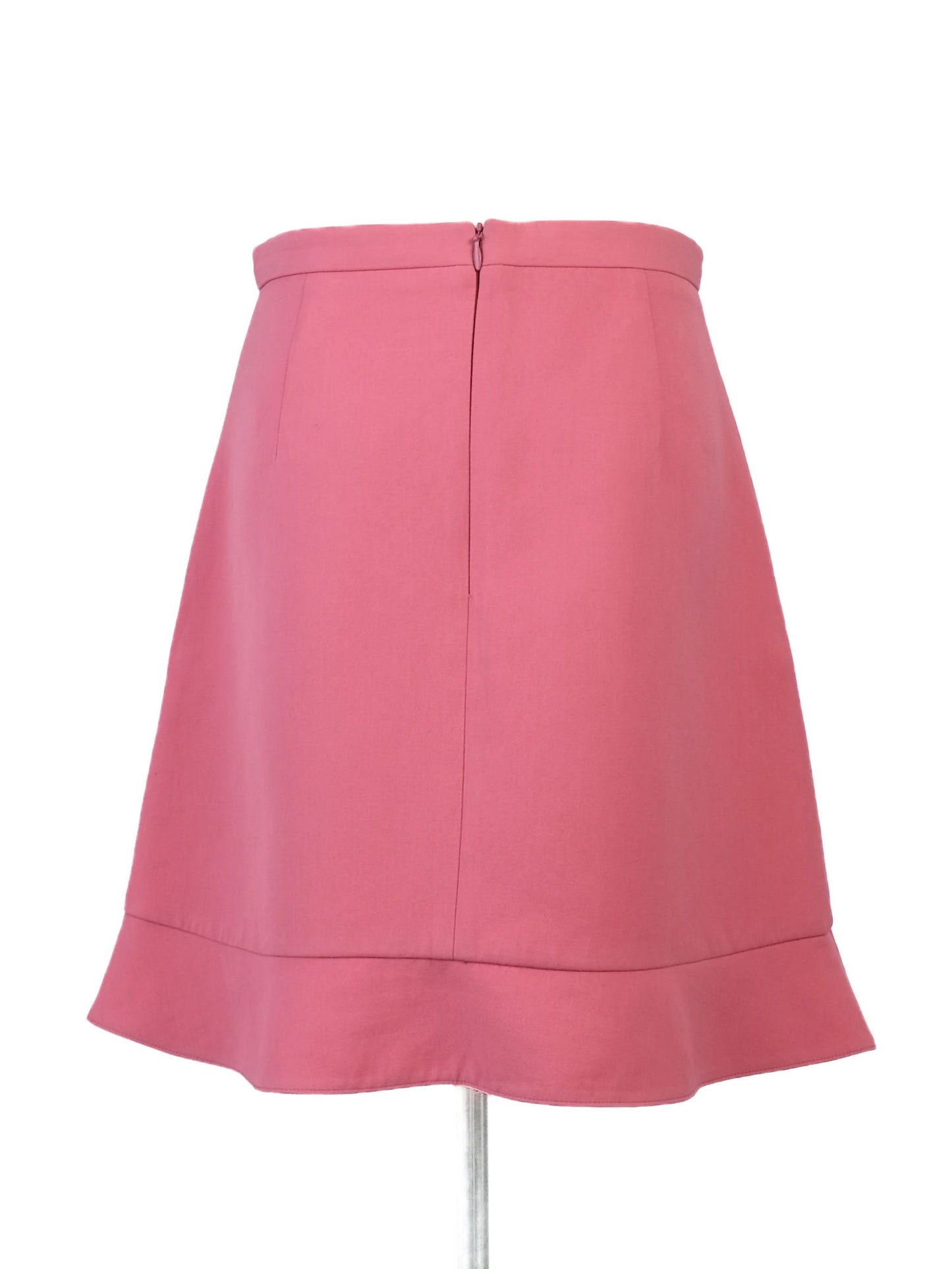 excellent red valentino pink ribbed sweater with collar