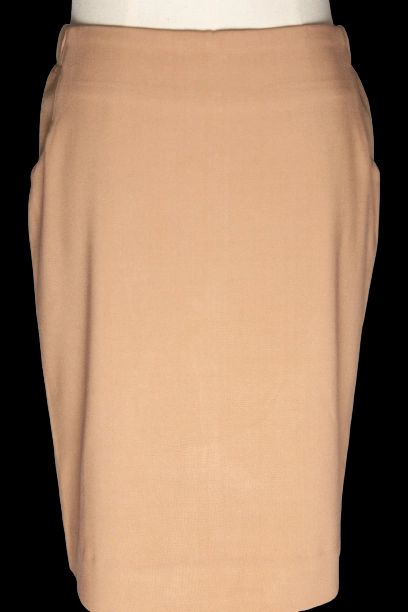 Good Max Mara Orange Pencil Skirt Women's XS Polyester