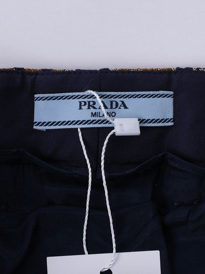 Excellent Prada Floral Patterned Silk Pants Size 40 Made in Italy