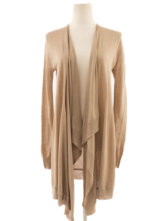 Excellent Ralph Lauren Women's Orange Silk Cardigan Size M