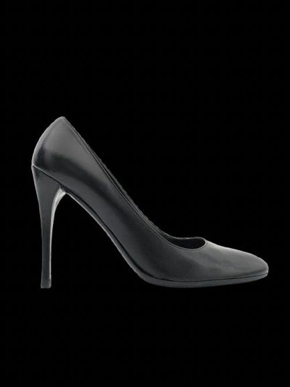 Average Prada Black Leather High-Heeled Pumps Size 40