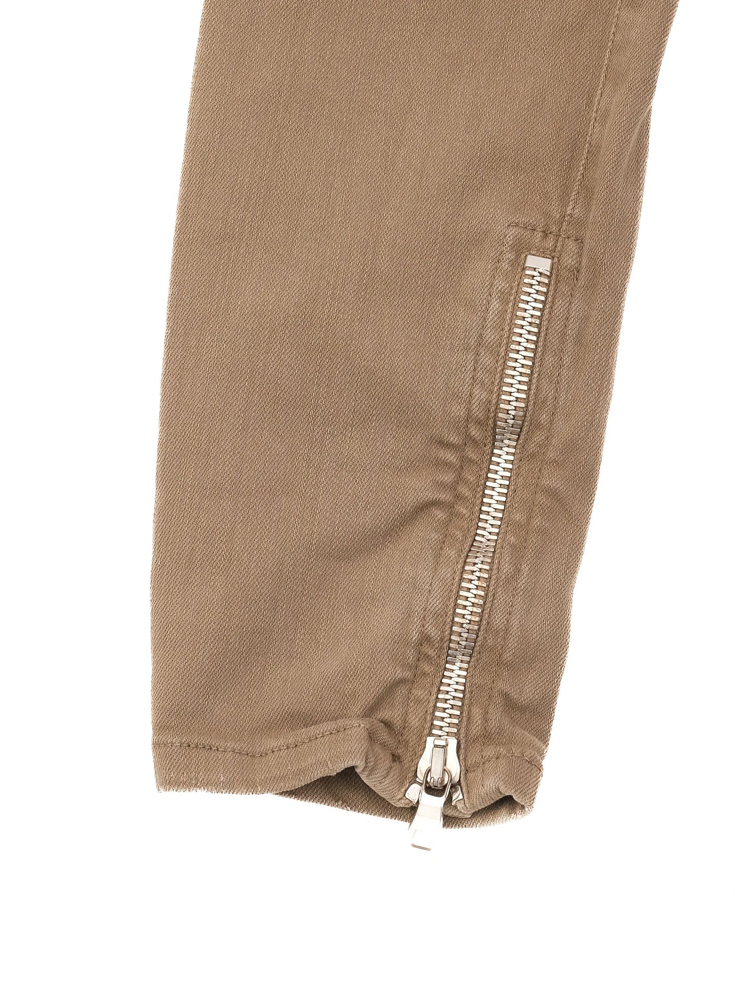 balmain green pants with zipper details size m excellent condition