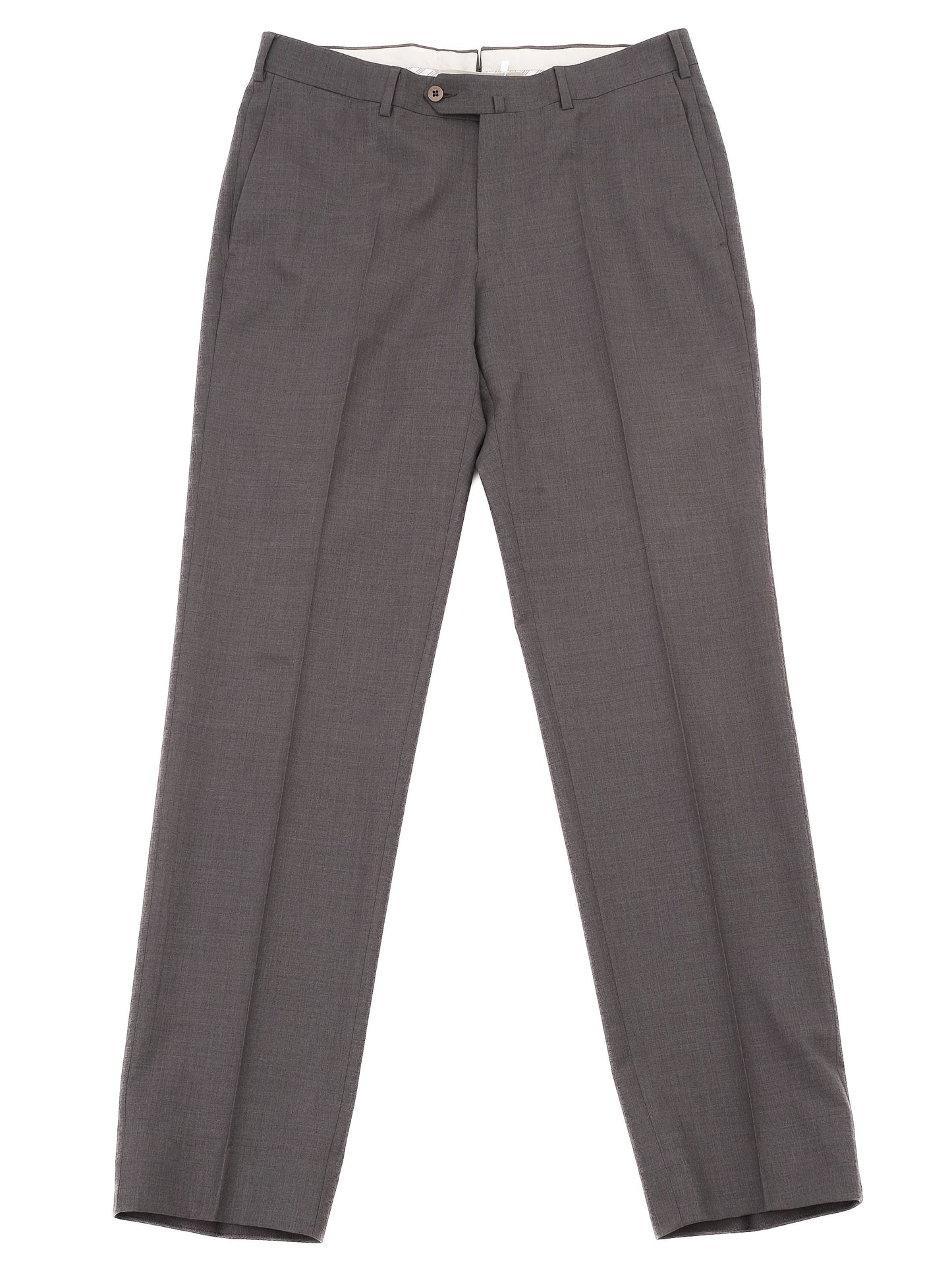 excellent ermenegildo zegna gray wool dress trousers size m