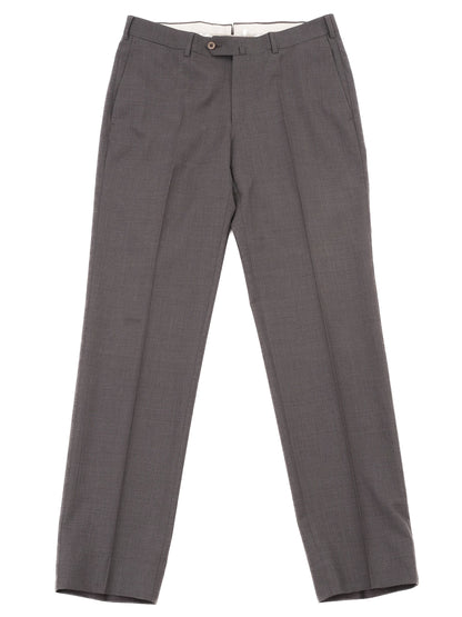 Excellent Ermenegildo Zegna Gray Wool Dress Trousers Size M
