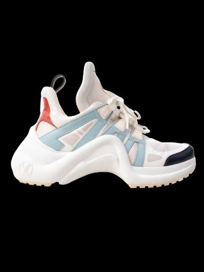 Excellent Louis Vuitton Women's Sneakers Combined Leather Design