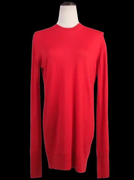 excellent celine red wool sweater size xs for women