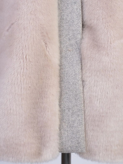 Excellent Sportmax Gray and Furry Women's Vest - Size N/A
