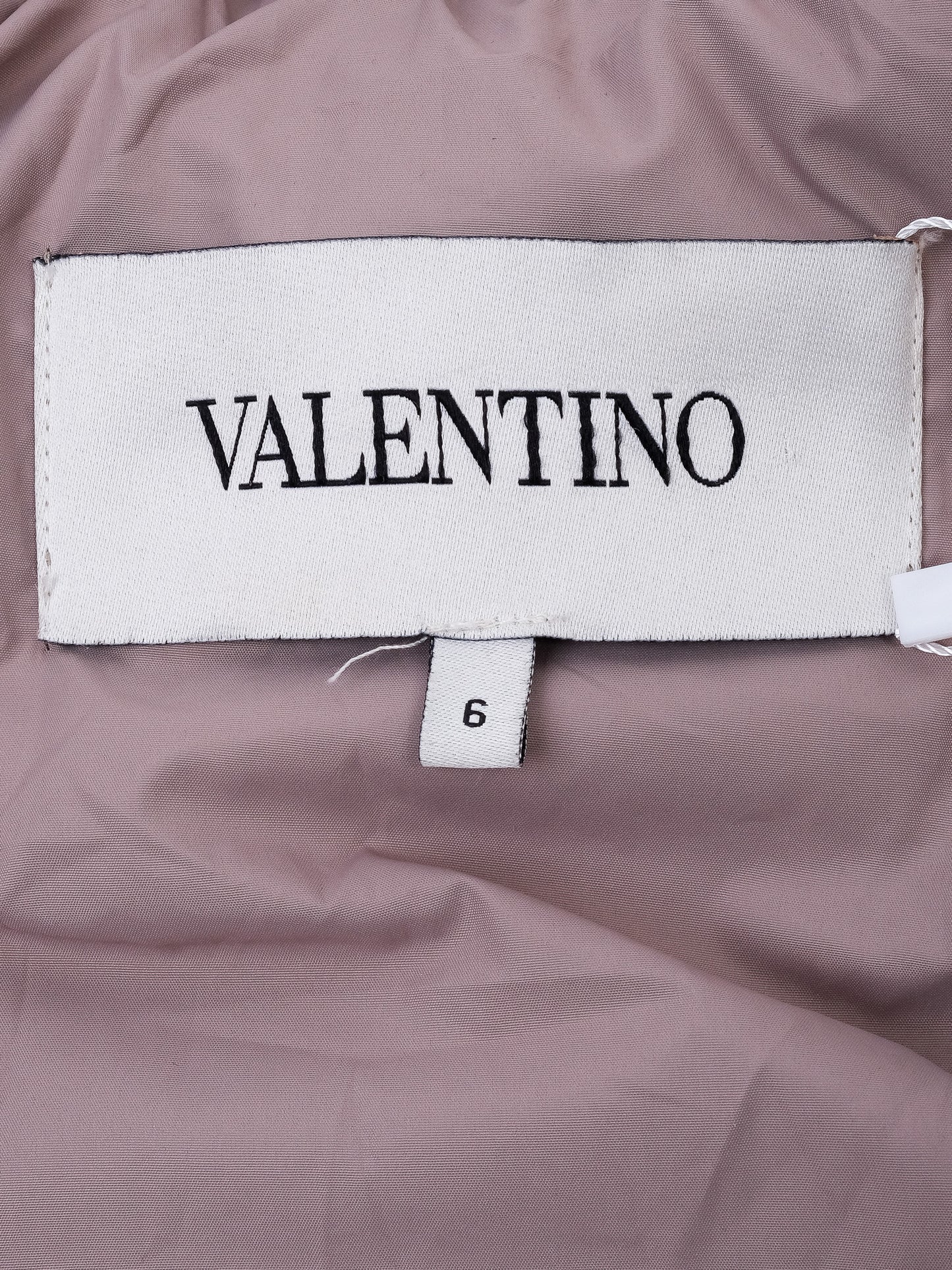 excellent valentino gray nylon short-sleeved jacket size s