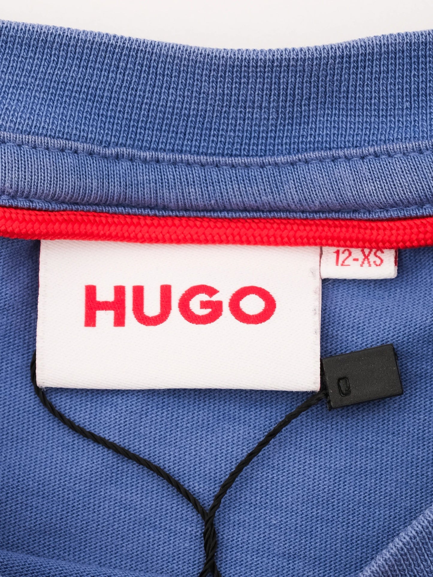 excellent hugo blue cotton t-shirt for kids, size 12-xs