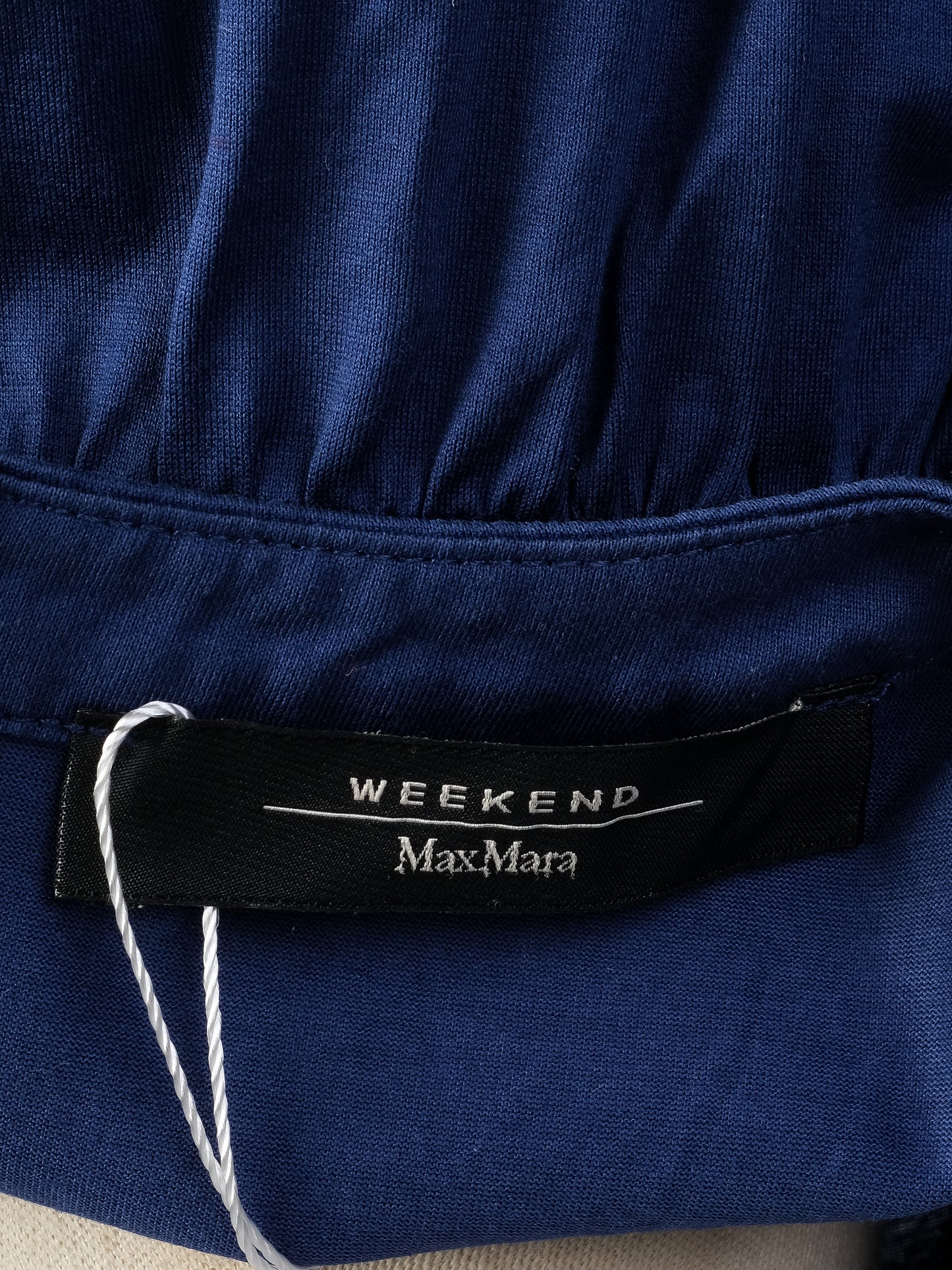 excellent weekend maxmara blue cotton t-shirt size xs