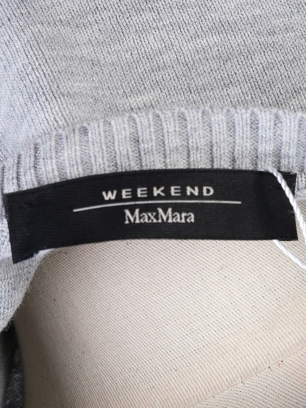 weekend maxmara gray wool knit dress excellent condition