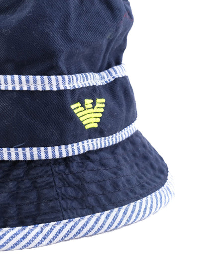 Excellent Emporio Armani Baby Blue Bucket Hat Size 5 Made in Italy