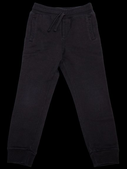 good dolce gabbana black cotton jogger pants for kids size 5