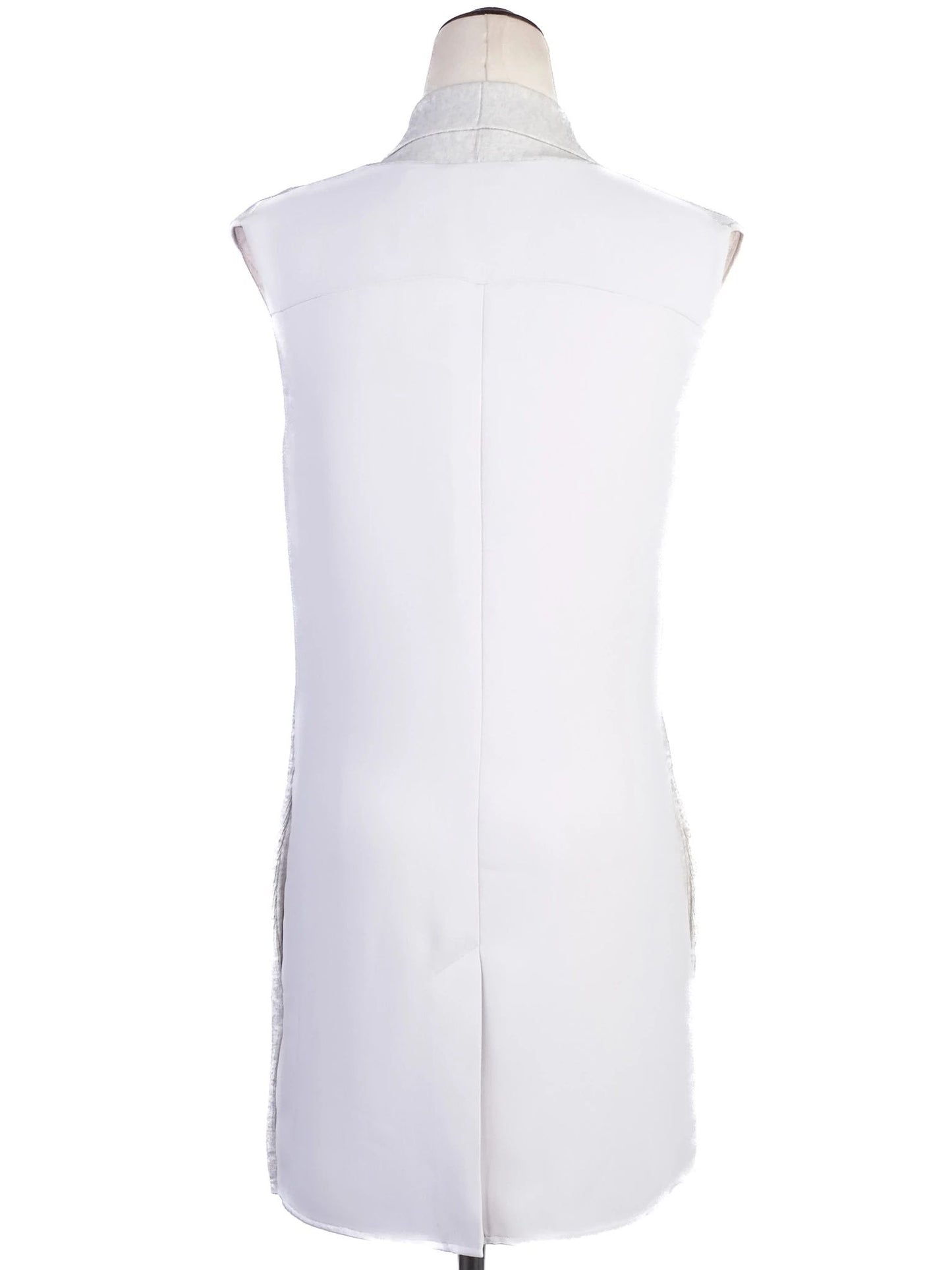 new ted baker gray wool sleeveless vest size xs