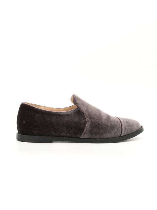 Excellent Fabiana Filippi Gray Genuine Suede Slip-On Shoes Size 36