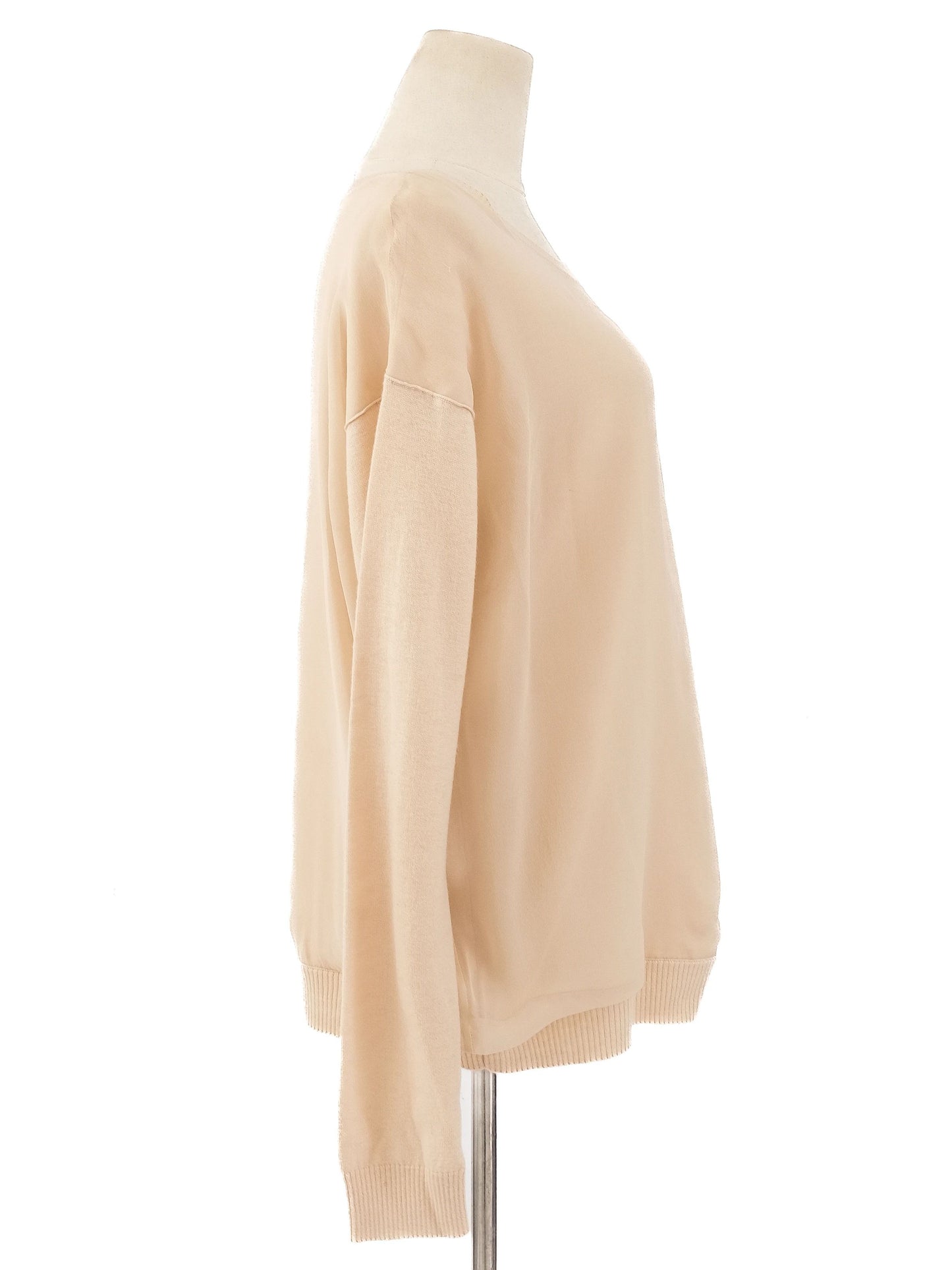 excellent vince orange wool sweater size m for women