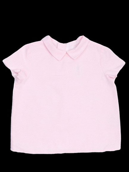Excellent Bonpoint Pink Short-Sleeved Shirt Size 10 for Kids