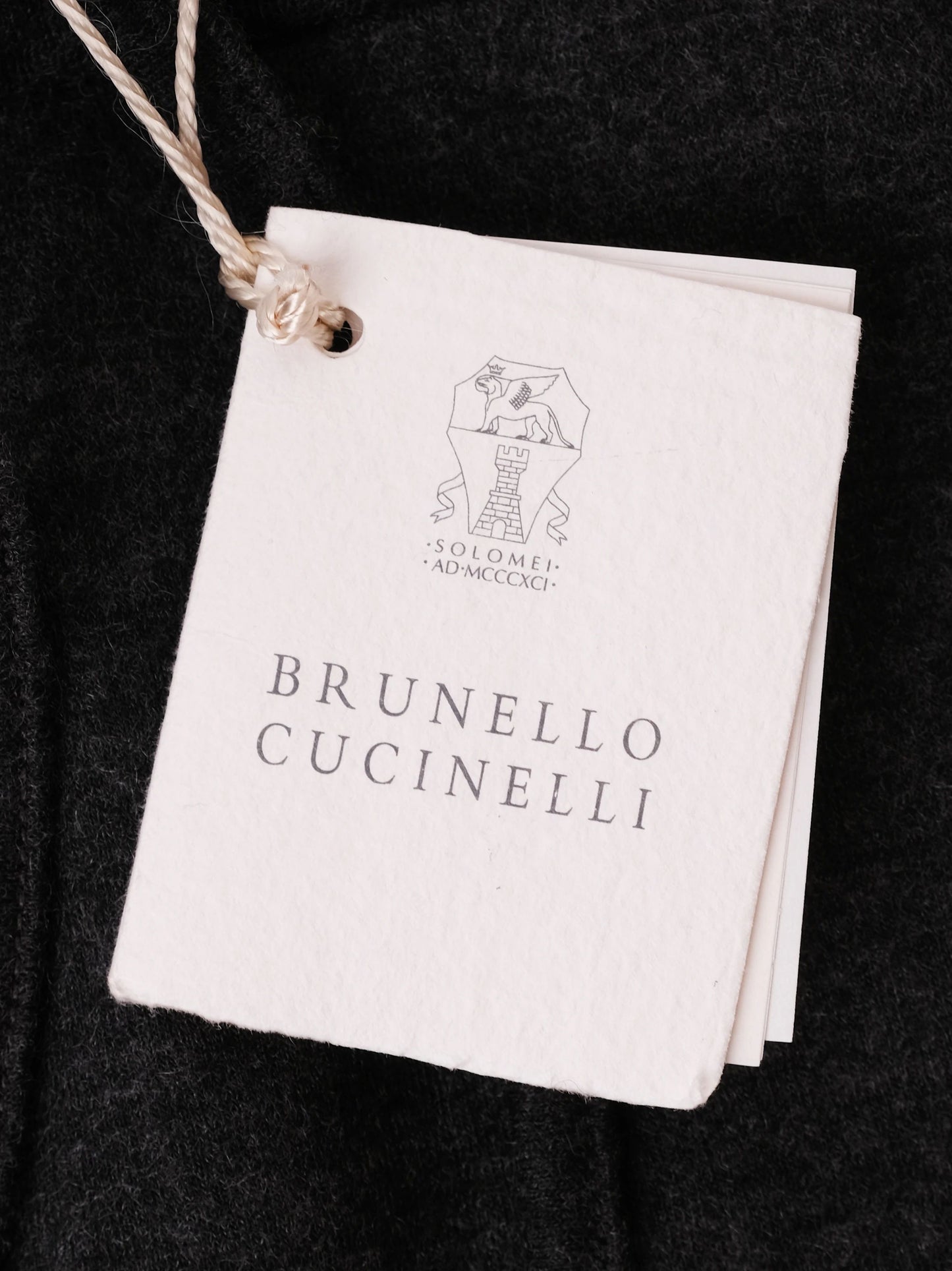 new brunello cucinelli gray cashmere pants size s with drawstring
