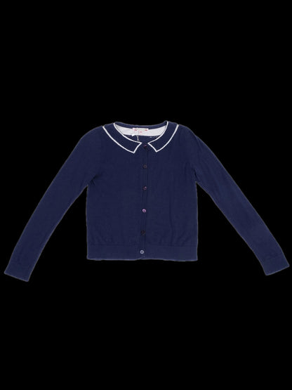 Excellent Bonpoint Navy Blue Cardigan Size 10 for Kids Cotton