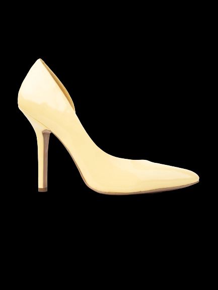 bcbgeneration yellow high-heeled stiletto pumps excellent condition