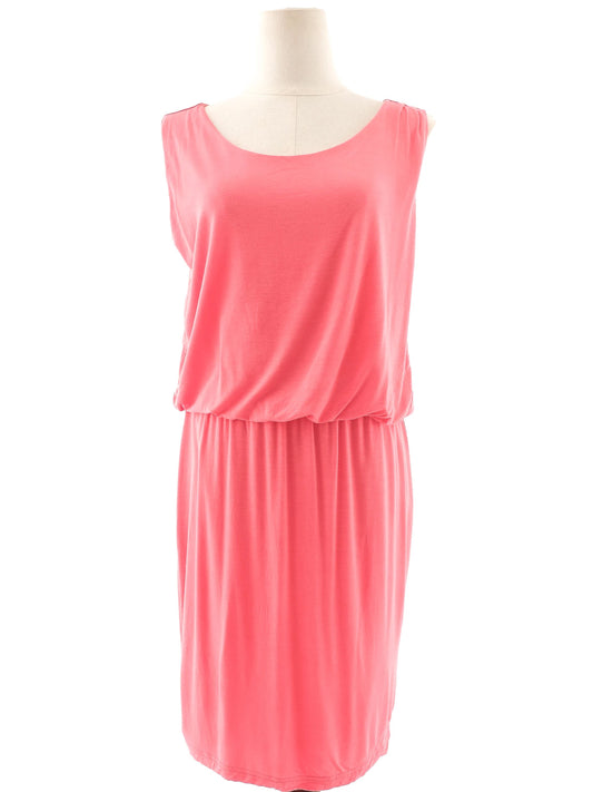 Allude Excellent Red Viscose Sleeveless Dress Size M