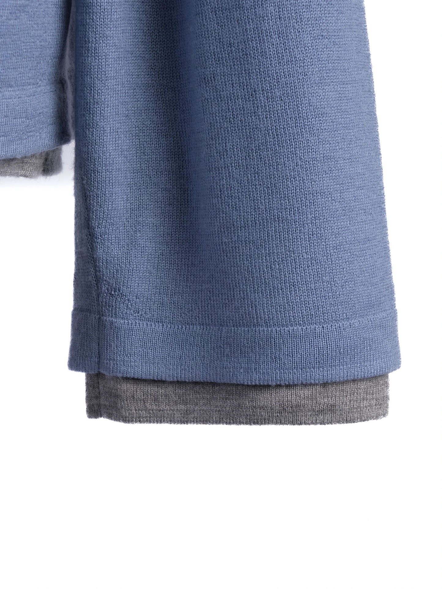 excellent vince blue wool long sleeve polo shirt size xl