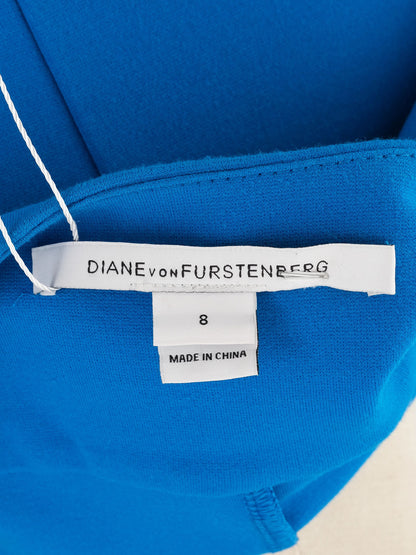 Excellent Diane von Furstenberg Blue Sleeveless Dress Size M