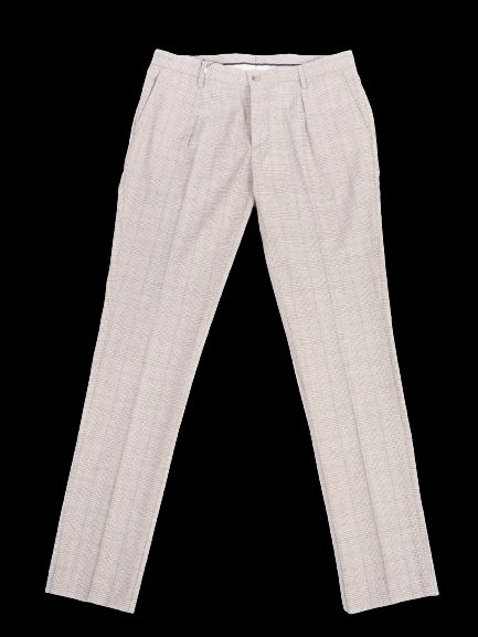 new hackett gray cotton dress pants xl check pattern