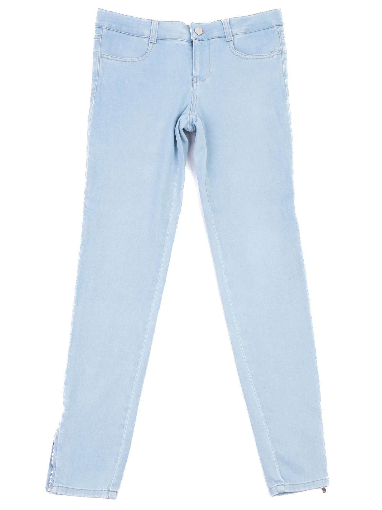 excellent stella mccartney blue light denim jeans size m made in italy