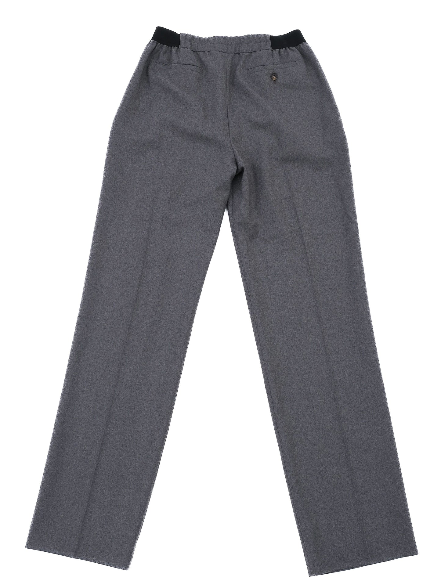 new loulou studio gray wool trousers wide leg size s